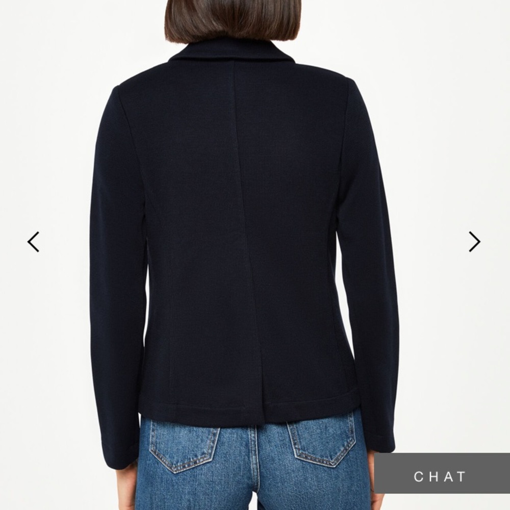 Navy Whistles sweater blazer sz 6 elevated workwear - Picture 5 of 16
